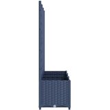  Vrtna sadilica s rešetkom plava siva 120 x 40 x 136 cm PP | Eponuda.com