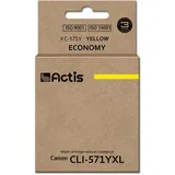 KC-571Y Ink (replacement for Canon CLI-571Y; Standard; 12 ml; yellow)
