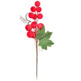 Viter novogodišnja dekoracija crvene bobice h.27cm Cene