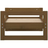  Pasja postelja medeno rjavo 55,5x45,5x28 cm trdna borovina, (20799730) | Shoptok.si