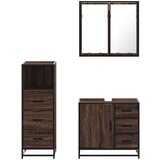 vidaXL 3-dijelni set kupaonskog namještaja boja smeđeg hrasta drveni | shoptok.hr