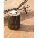 Kave Home Okrogla vrtna mizica z mizno ploščo iz akacije ø 40 cm Dandara – | Shoptok.si
