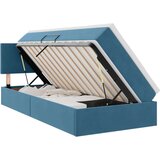  Postelja s shranjevanjem Temno modra 90 x 190 cm Žamet, (5000100216) | Shoptok.si