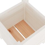  Vrtna sadilica bijela 31 x 31 x 31 cm od masivne borovine | shoptok.hr