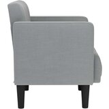 SOFA s naslonima za ruke svijetlo siva 53 cm tkanina | Shoptok.si