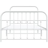  Metalni okvir kreveta uzglavlje i podnožje bijeli 107x203 cm | shoptok.hr