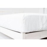 Linen Tales Bijela plahta s gumom od mješavine lana 200x200 cm – Cijene