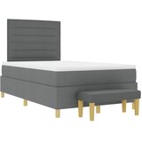 Krevet s opruga kutije Tamno siva 200 x 120 cm tkanina | Eponuda.ba