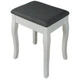 XXXL Tabure Vanessa 3, Antracit, Bela | Shoptok.si