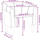  Zaobljena stolica plava od tkanine | shoptok.hr