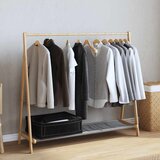  Stalak za odjeću s policama 106x34x102 cm od bambusa | shoptok.hr