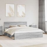  Okvir za krevet s uzglavljem Siva Sonoma 180 x 200 cm | shoptok.hr