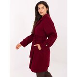 RUE PARIS Coat-IT-EN-A9589.58-burgundy | Shoptok.si