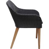  5-dijelni vrtni blagovaonski set crni | shoptok.hr