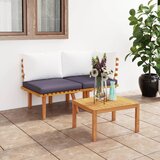 Maison Chic Seti vrtnega pohištva - Vrtna garnitura - Vrtni pohištvo set 2-delna z blazinami trden akacijev les, (21810226) | Shoptok.si