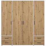 Modern Living Omara S Klasičnimi Vrati Voyager, Barva Hrasta, Bela | Shoptok.si