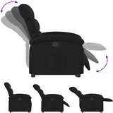  Naslonjač na podizanje od tkanine crni | Eponuda.com