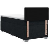  Boxspring krevet s madracem Crna 90 x 190 cm Tkanina - Crna 90 x 190 cm Prošiveno gumbima | shoptok.hr