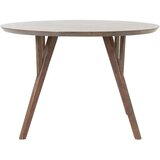 Light & Living Smeđi okrugli blagovaonski stol s pločom stola od bagrema ø 140 cm Quenza – | shoptok.hr
