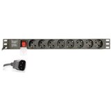  EG-PDU-014-C14 Gembird C14 Produzni kabl sa zastitom 8 uticnica 10A, PDU 1U 3M Cene