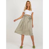 Fashion Hunters Light green and pink flowing skirt from RUE PARIS Cene