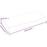  Zidna polica 60x30x(2-6) cm neobrađena masivna hrastovina | shoptok.hr