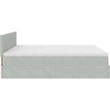  Otomanski krevet s madracem svijetlosivi 180x200 cm baršunasti | shoptok.hr