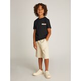 Calvin Klein Jeans Majica kremna / brusnica / črna | Shoptok.si