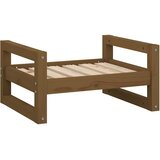 Krevet za pse boja meda 55,5 x 45,5 x 28 cm od masivne borovine | shoptok.hr