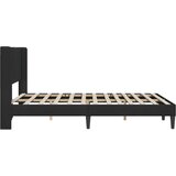  Krevetna konstrukcija s uzglavljem Crna 160 x 200 cm Baršun | shoptok.hr