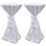 vidaXL Pregrinjalo za Mizo 60 cm Bele Barve s Trakom 2 kosa Cene