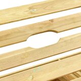  Dvojni ležalnik zelena impregnirana borovina | Shoptok.si