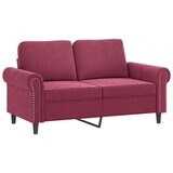  3-dijelni set sofa s jastucima crvena boja vina baršunasti | shoptok.hr