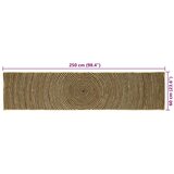  Tepih Prirodna i crna 60 x 250 cm Juta | shoptok.hr