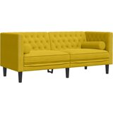 Chesterfield garnitura od 3 dijela s jastucima, žuti baršun | shoptok.hr