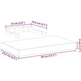 vidaXL Plutajuće police 4 kom 40x23,5x4 cm od konstruiranog drva | shoptok.hr