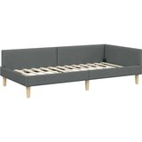  Kutni okvir kreveta Tamno siva 90 x 200 cm tkanina | shoptok.hr