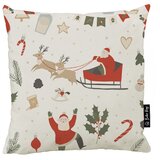 Butter Kings Ukrasna jastučnica s božićnim motivom 45x45 cm Happy Santa – Cijene