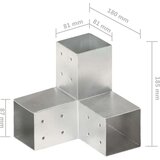 vidaXL spojnik za stupove u y-obliku od pocinčanog metala 81 x 81 mm | shoptok.hr