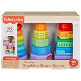 Mattel Fisher-Price Šareni sortirnik oblika i toranj piramida set igračaka - Cijene