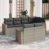  7-dijelni set vrtnih sofa sivi od poliratana Cijene
