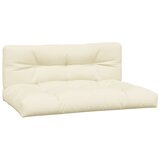  Jastuci za palete 2 kom krem od tkanine Krema 120 x 80 x 12 cm | Shoptok.si
