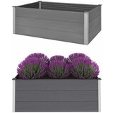 vidaXL Visoka greda WPC 150x100x54 cm siva Cene