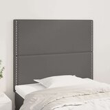  Posteljno vzglavje 2 kosa sivo 90x5x78/88 cm umetno usnje, (20933160) Cene
