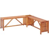  Kutna vrtna klupa sa sadilicom 117 x 117 x 40 cm bagremovo drvo | Eponuda.com