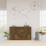  Komoda boja dimljenog hrasta 120 x 36 x 69 cm konstruirano drvo | shoptok.hr