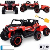 Buggy dvosjed 4×4 s prikolicom – crveni Cijene