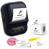 INF Termični tiskalnik nalepk Bluetooth, 203 dpi, Type-C, aplikacija Black, (5000446608) Cene
