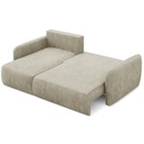 Makamii Bež sklopiva/s prostorom za odlaganje kutna garnitura od šenila (s lijevim kutom/s ležaljkom) Lilo – | shoptok.hr