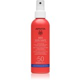 Apivita Bee Sun Safe Hydra Melting Ultra-Light zaštitno mlijeko za sunčanje u spreju SPF 50 200 ml | shoptok.hr
